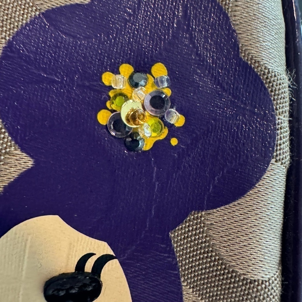 Coach Poppy Chan Violette Japanese Rare Signature C Purple Cosmetic Make-Up Bag - Picture 12 of 14